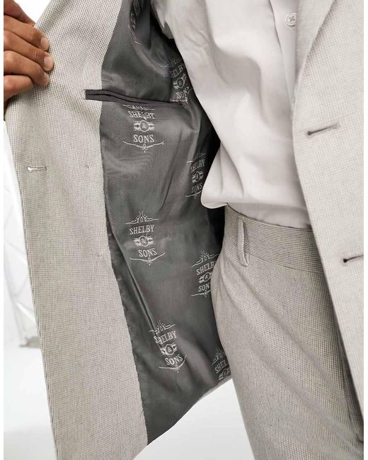 Shelby and Sons Natural Shelby And Sons Kenmal Suit Jacket for men