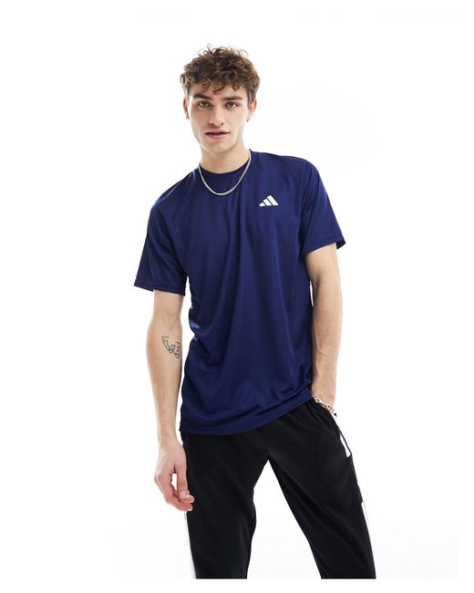 Adidas - training essentials - t-shirt blu navy di Adidas Originals in Blue da Uomo