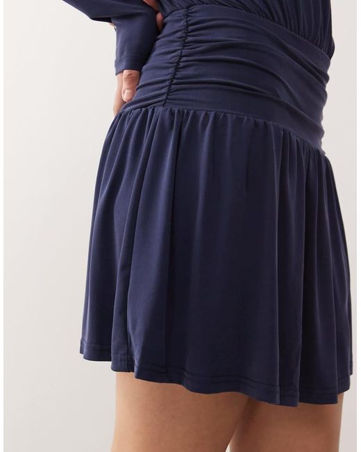 Motel Blue Sanuli Slinky Batwing Mini Dress