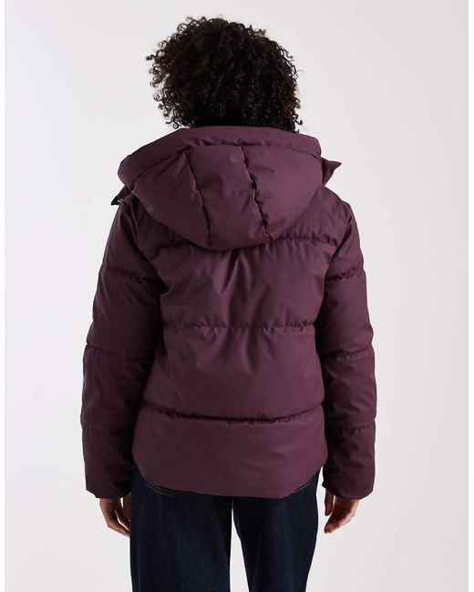 Vero Moda Purple Short Coated Padded Jacket
