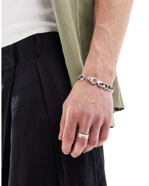 Bershka Black 100% Linen Tailored Trouser for men