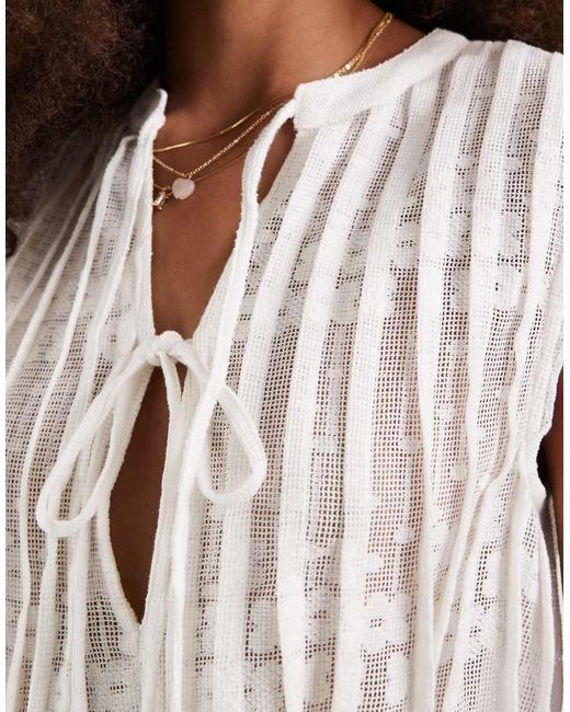 Free People White Moon Magic Boho Tunic