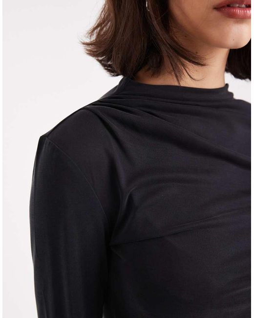 ONLY Blue Ruched Top