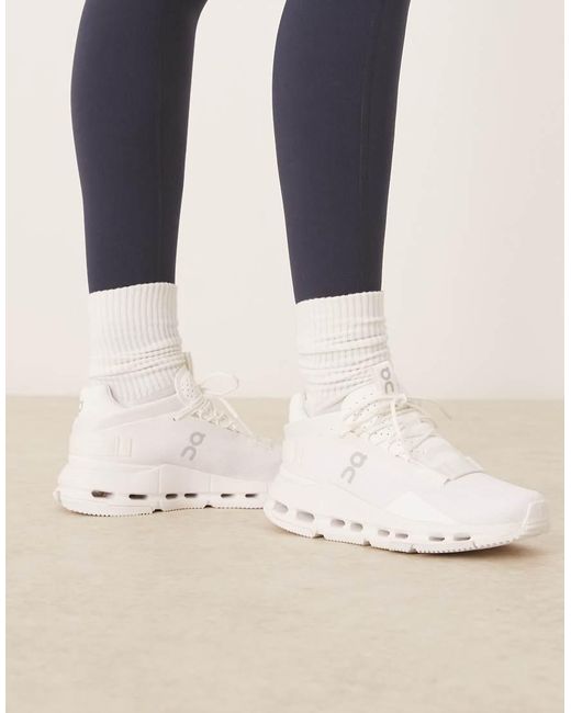 On Shoes White Cloudnova 2 All Day Trainers
