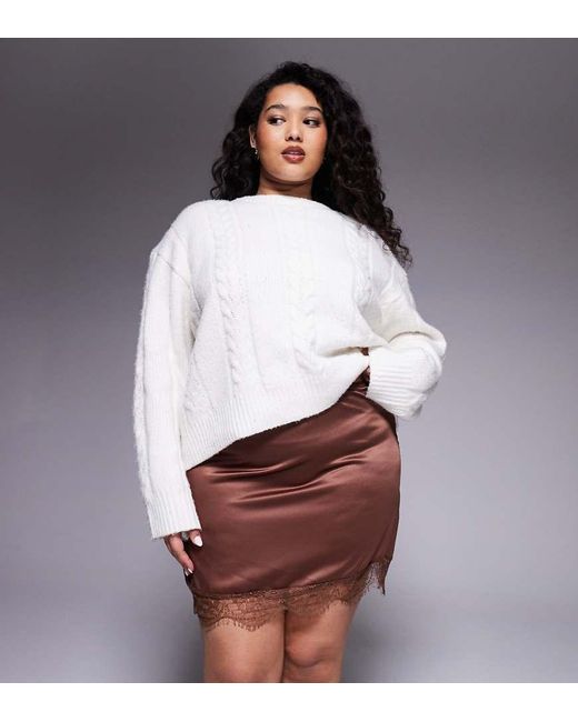 ASOS Asos Design Curve in het Brown