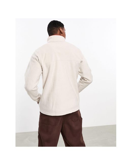 Columbia – steens mountain – fleece-sweatshirt in White für Herren
