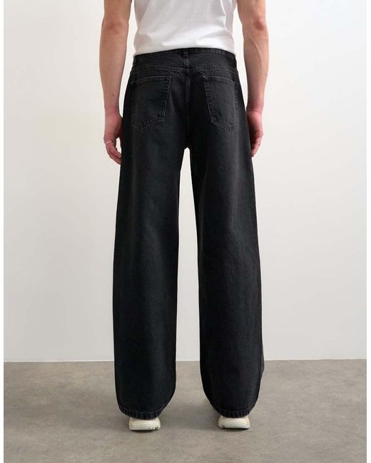 Topman Black Rigid Baggy Jean for men