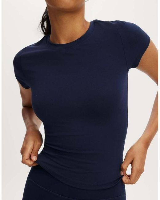 Cotton On Blue Ultra Soft Fitted Tshirt