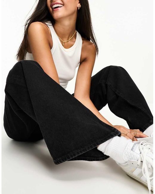 Levi's Black Ribcage Wide Leg Jean