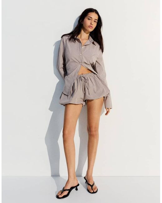 Bershka Black Fitted Long-sleeved Shirt
