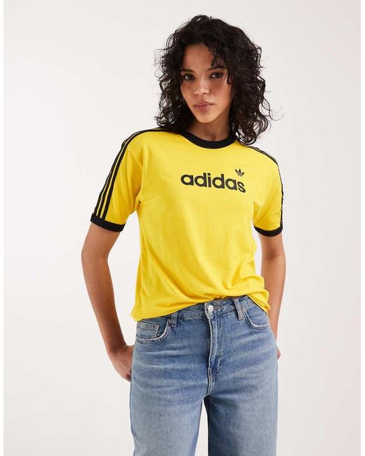 Adidas Originals Yellow Logo T-Shirt