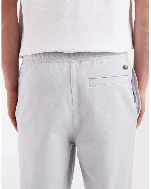 Lacoste White Slim Jersey jogging Bottoms for men