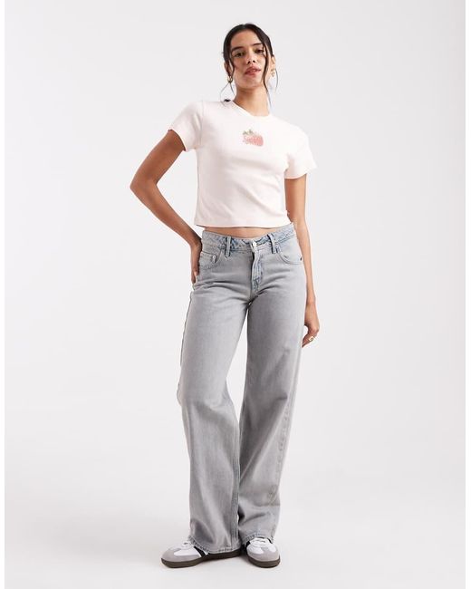 Levi's White Fruit Graphic Baby Tee