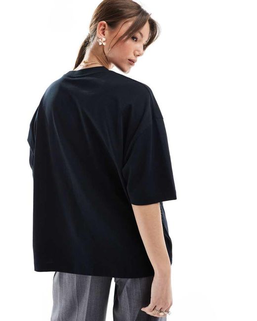 Camiseta Negra Extragrande Con Estampado Con Licencia De Los Foo Fighters De ASOS de color Black
