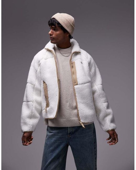 Lacoste Gray Zip Fleece Jacket for men