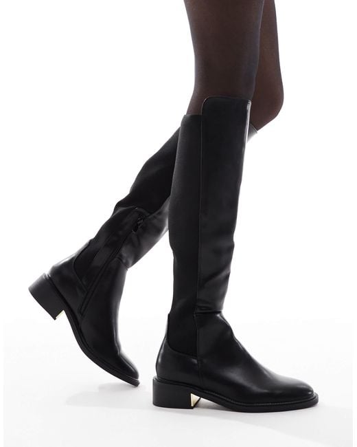 SEQWL Black Latte Riding Boots