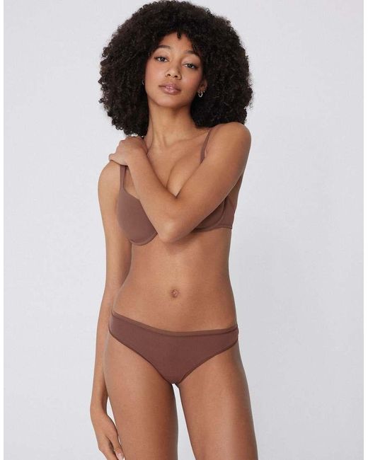 Tezenis Natural Plain Colour Cotton Brazilian Briefs