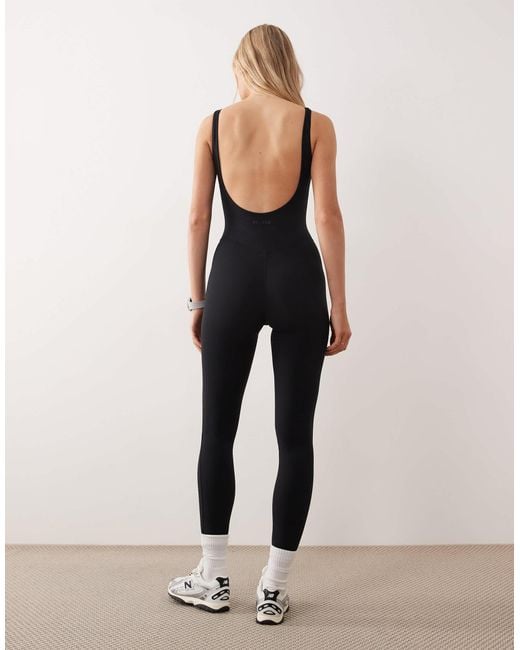 BO+TEE Black Bo+tee Low Back Jumpsuit