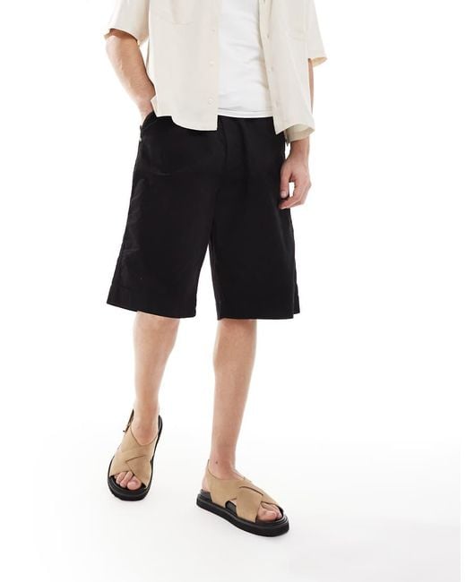 ASOS Black Cross Over Sandals for men