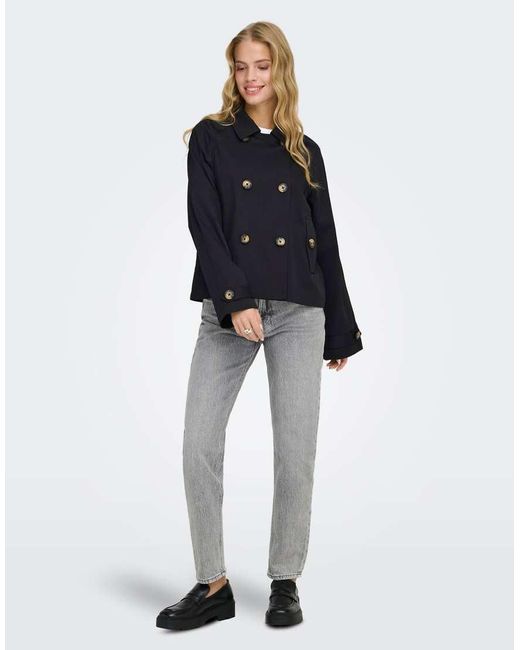 ONLY Blue Trenchcoat