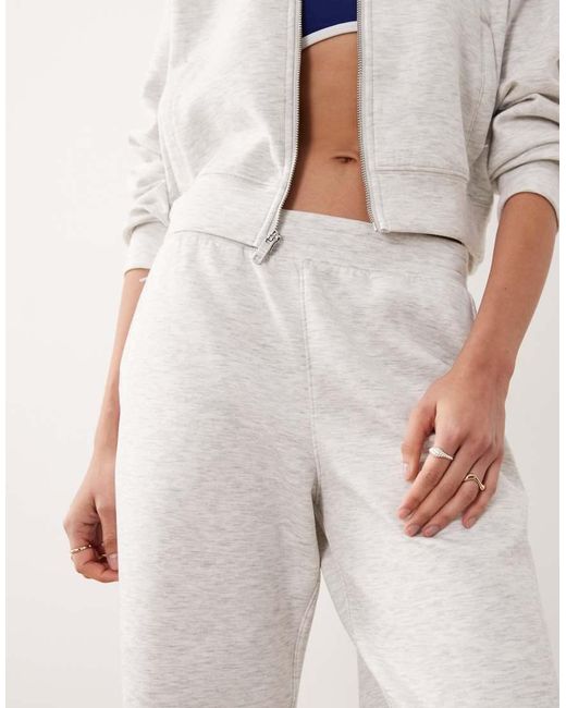 Abercrombie & Fitch Natural Ypb High Rise Straight Leg Fleece joggers Co-ord