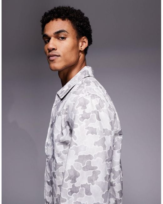 ASOS Gray Bomber Jacket for men