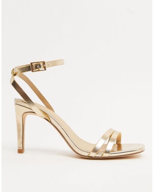 copper strappy heels