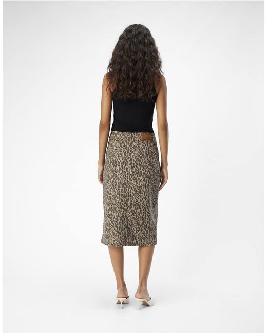 Object Denim Rok in het Brown