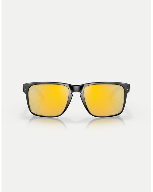 Oakley Metallic Holbrook Square Polarised Sunglasses With Mirrored Lens for men