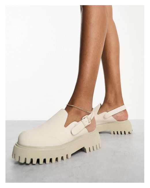 Bronx White Multi Way Groovy Mule Sandals