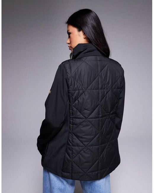 Barbour Blue Kya Quilted Sweat Jacket