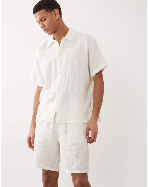 Jack & Jones Natural Textured Shorts for men