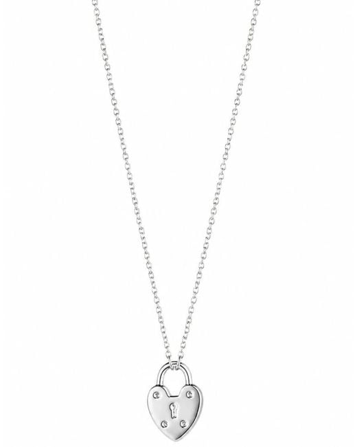 Lauren Ralph Lauren Jewellery White Lauren By Ralph Lauren Jewellery Sterling Heart Lock Pendant