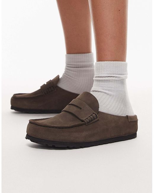 Birkenstock Brown – naples – narrow fit – wildleder-loafer