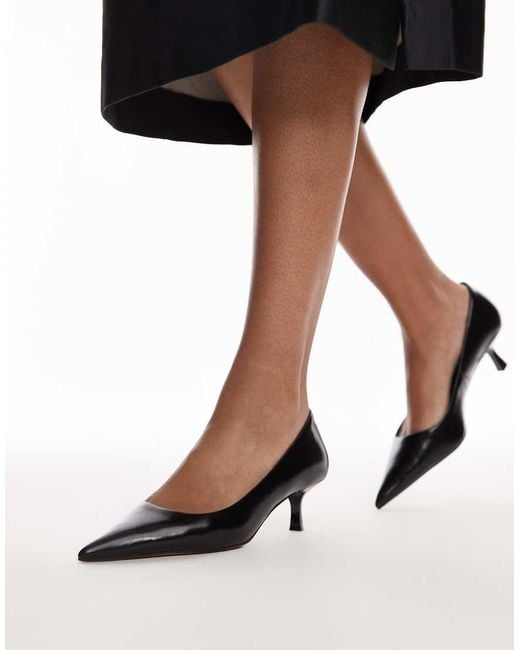 Mango Black Low Heel