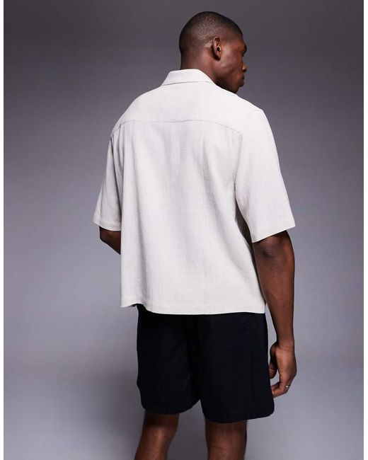 Camicia Squadrata Color Pietra di ASOS in Blue da Uomo