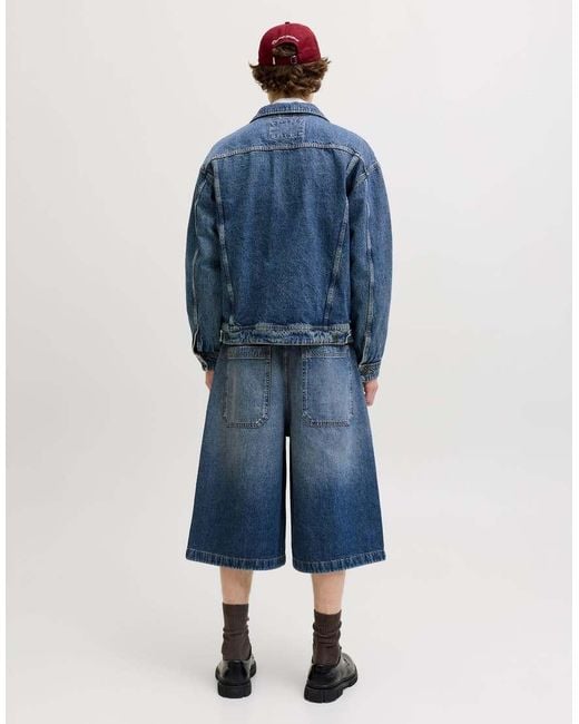 Jack & Jones Blue Denim Shorts for men