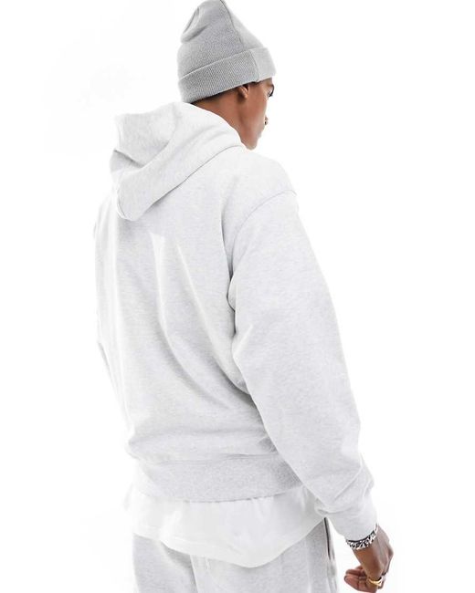 New Balance White Athletics French Terry Hoodie for men