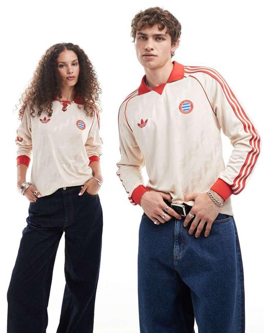 Adidas Originals Blue Adidas Football Bayern Munich 24/25 Long Sleeve Shirt