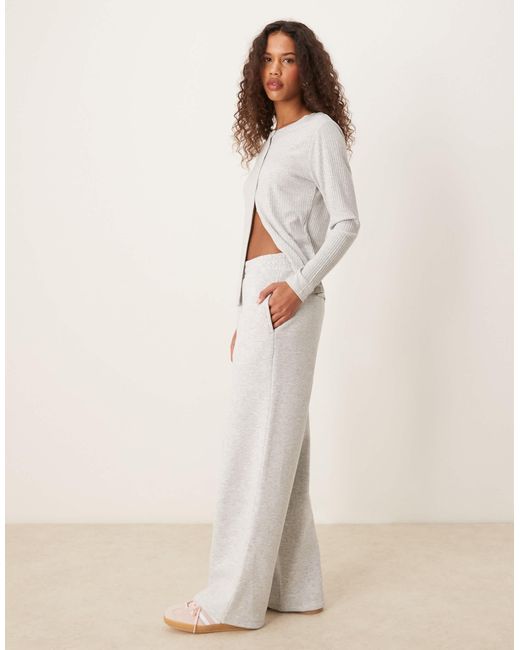 Miss Selfridge Natural Wide Leg Jogger