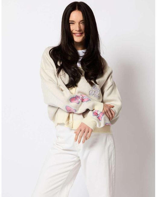 Skinnydip London Pink London Once Upon A Time Knitted Cardigan