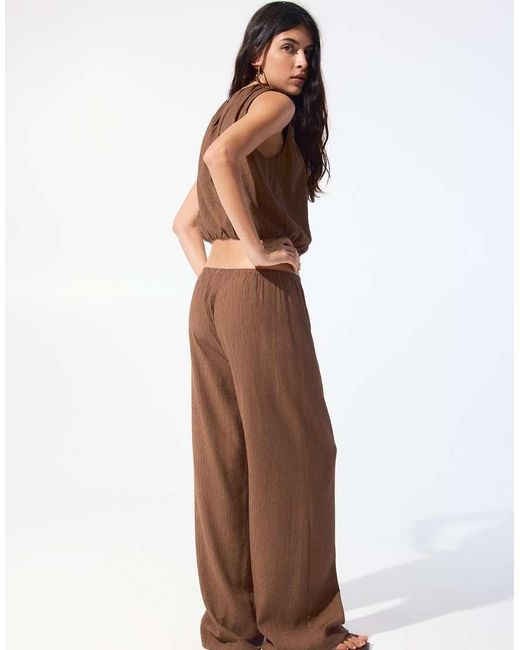 Pull&Bear Rustieke Broek in het Brown