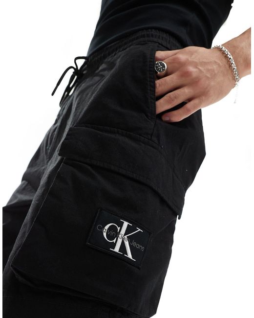 Calvin Klein – cargo-shorts in Black für Herren