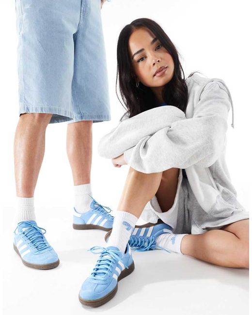 Adidas Originals Blue Handball Spezial Gum Sole Trainers