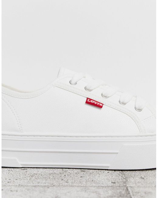 levi's flatform lace up trainer