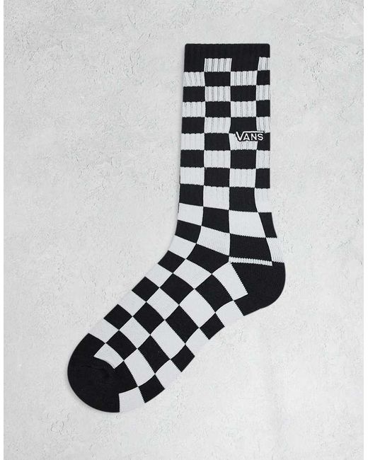 Calzini A Scacchi Bianco E di Vans in White