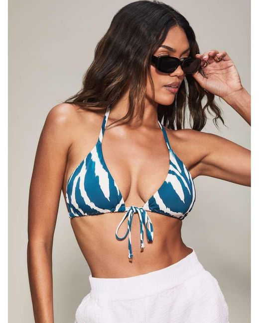 KBX Blue Knickerbox Swim Essentials Non-Wired Triangle Bikini Top