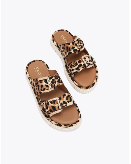 Carvela Kurt Geiger Natural Pavilion Flat Sandals