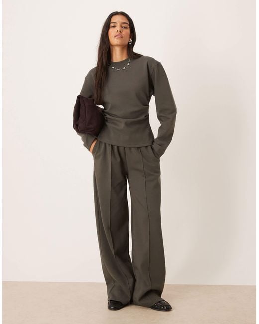 ASOS Multicolor Co-ord Interlock Wide Leg Trouser