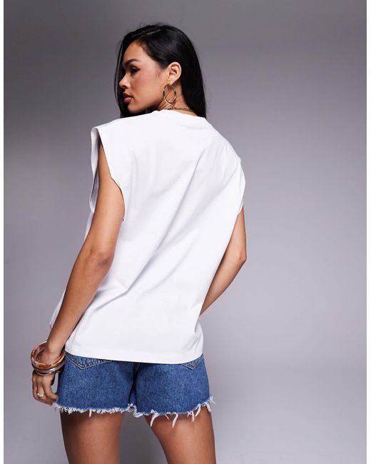 ASOS Gray – kastiges unisex-trägertop